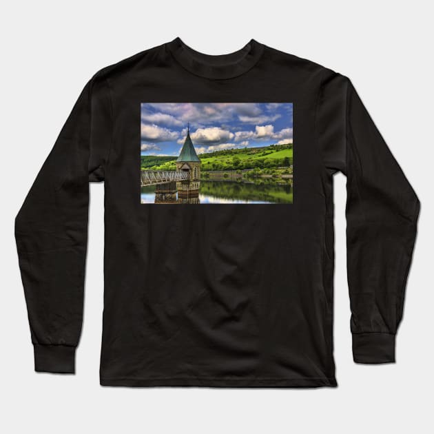 Pontsticill Reservoir Tower Powys, South Wales Long Sleeve T-Shirt by IanWL